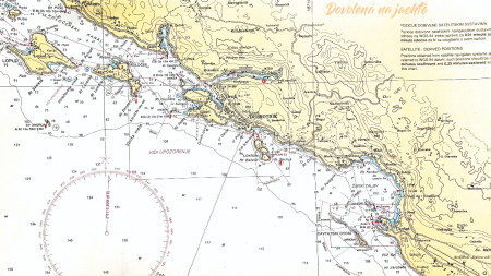 námořní mapa Dubrovník pobřeží